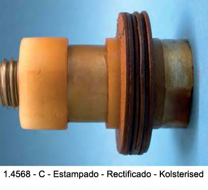 arruelas inoxidáveis e com proteção anticorrosiva