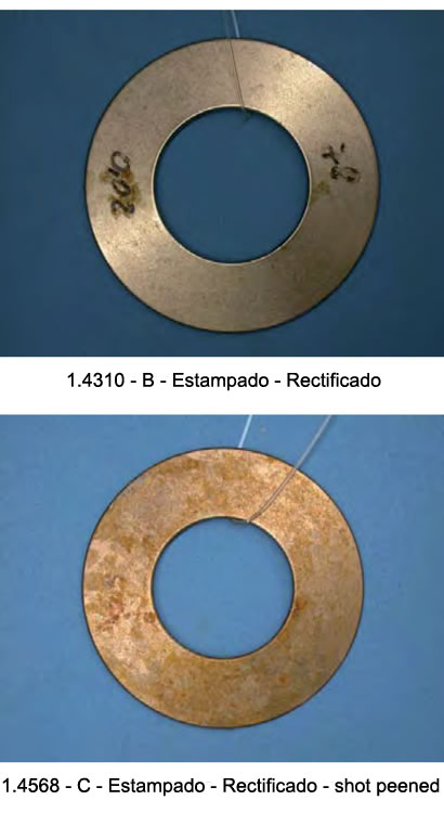 Efeitos da corrosão em molas de aço inoxidável